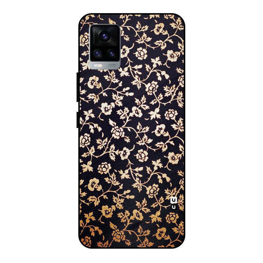 Most Beautiful Floral Metal Back Case for Vivo V20 2021
