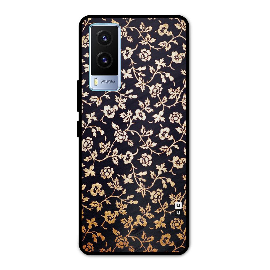 Most Beautiful Floral Metal Back Case for Vivo V21e 5G