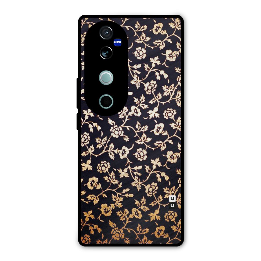 Most Beautiful Floral Metal Back Case for Vivo V40 Pro