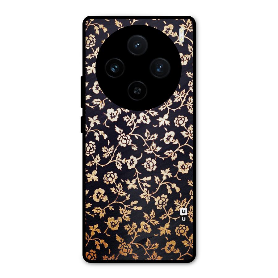 Most Beautiful Floral Metal Back Case for Vivo X100