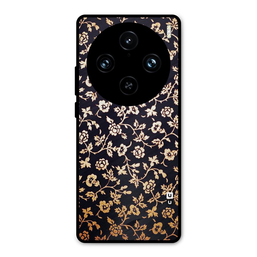 Most Beautiful Floral Metal Back Case for Vivo X100 Pro