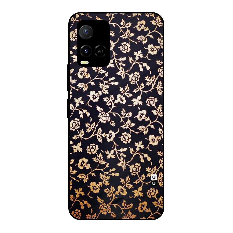 Most Beautiful Floral Metal Back Case for Vivo Y21
