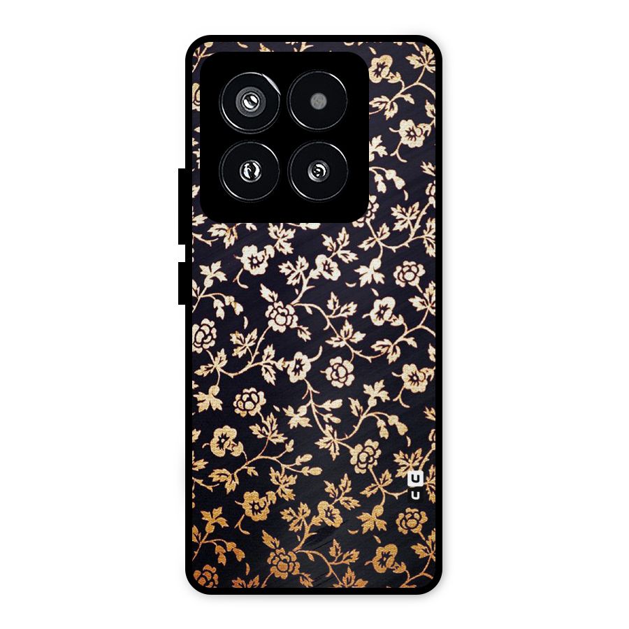 Most Beautiful Floral Metal Back Case for Xiaomi 14 Pro