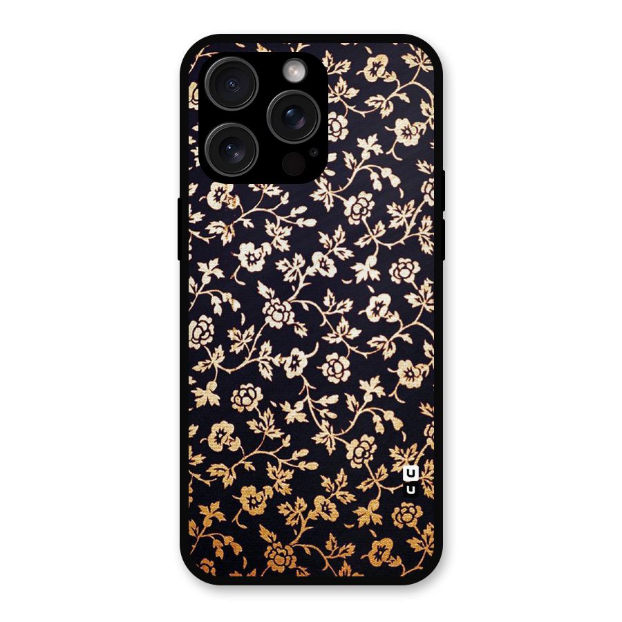 Most Beautiful Floral Metal Back Case for iPhone 15 Pro Max