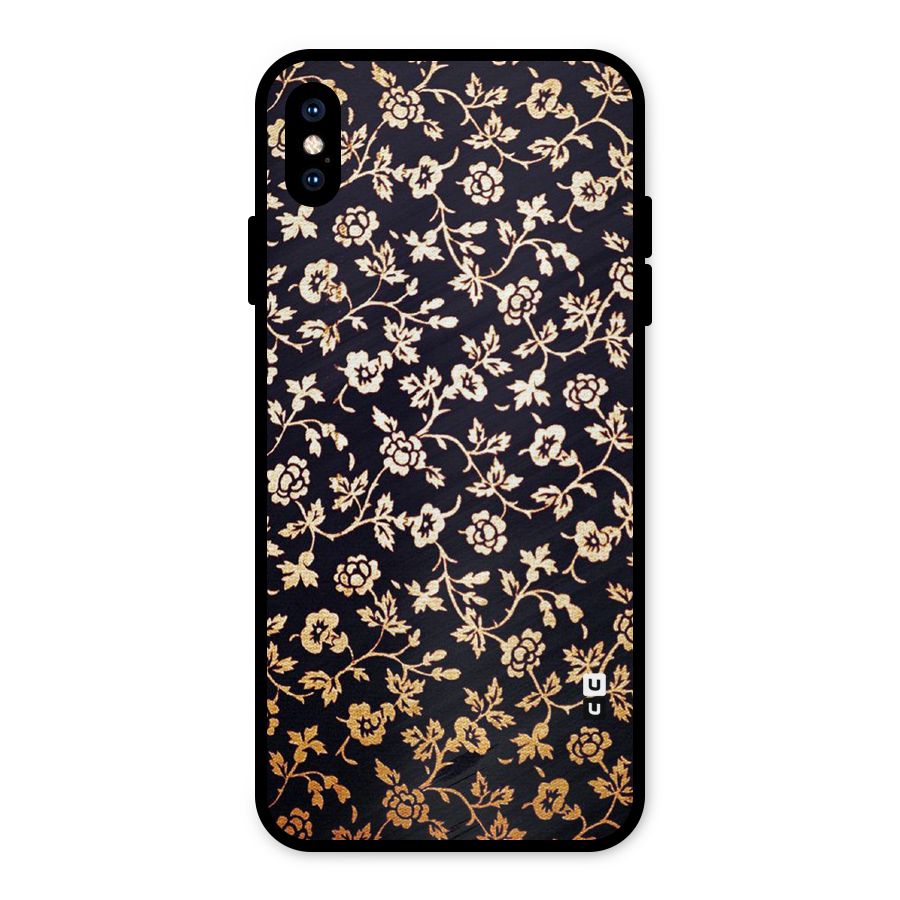 Most Beautiful Floral Metal Back Case for iPhone XS Max