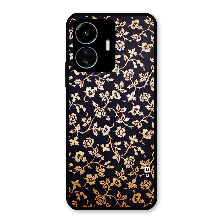 Most Beautiful Floral Metal Back Case for vivo iQOO Z6 Lite 5G