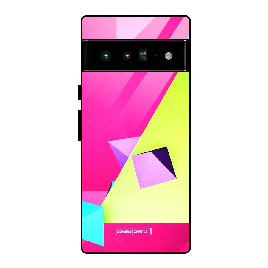 Motion Triangles Glass Back Case for Google Pixel 6 Pro