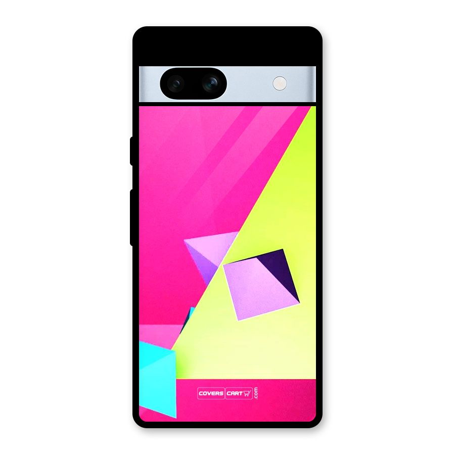 Motion Triangles Glass Back Case for Google Pixel 7a