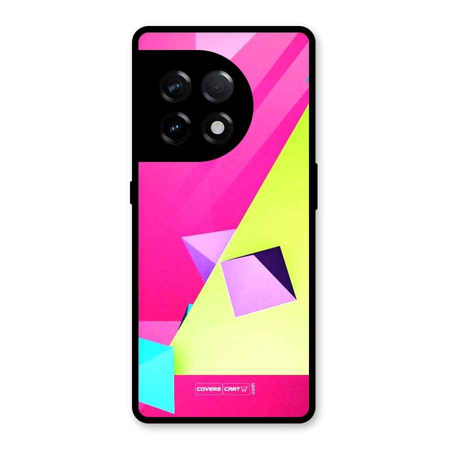 Motion Triangles Glass Back Case for OnePlus 11R