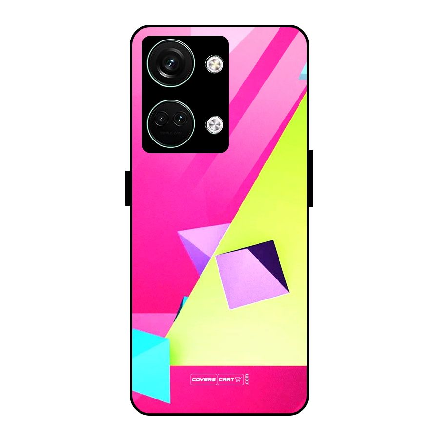 Motion Triangles Glass Back Case for Oneplus Nord 3