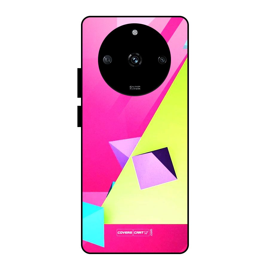 Motion Triangles Glass Back Case for Realme Narzo 60 5G
