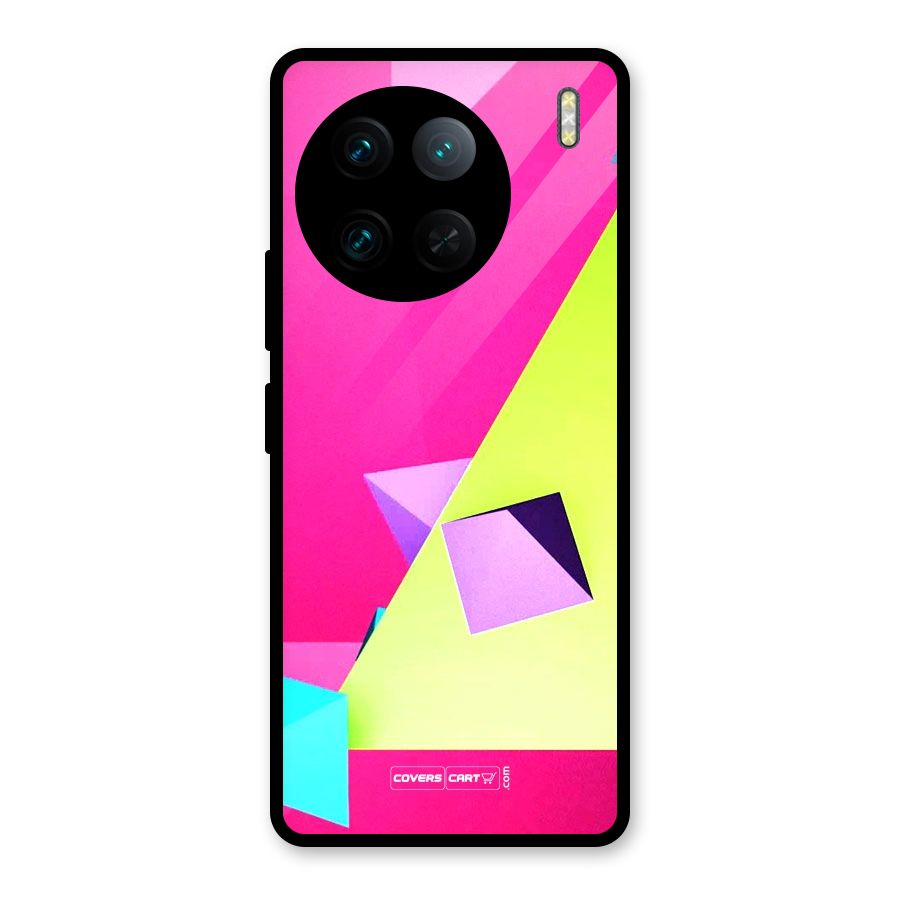 Motion Triangles Glass Back Case for Vivo X90 Pro