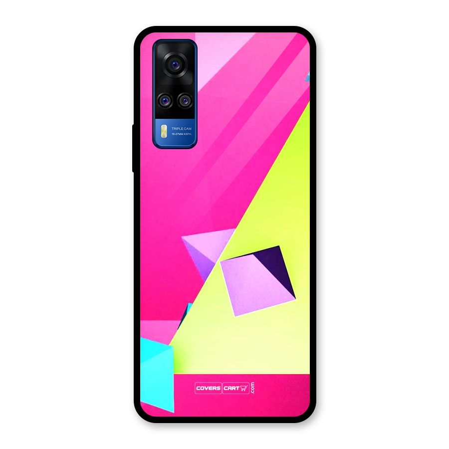 Motion Triangles Glass Back Case for Vivo Y31