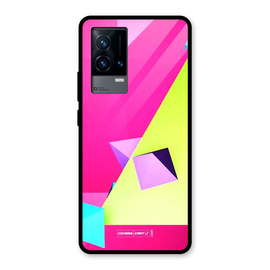 Motion Triangles Glass Back Case for iQOO 9 5G