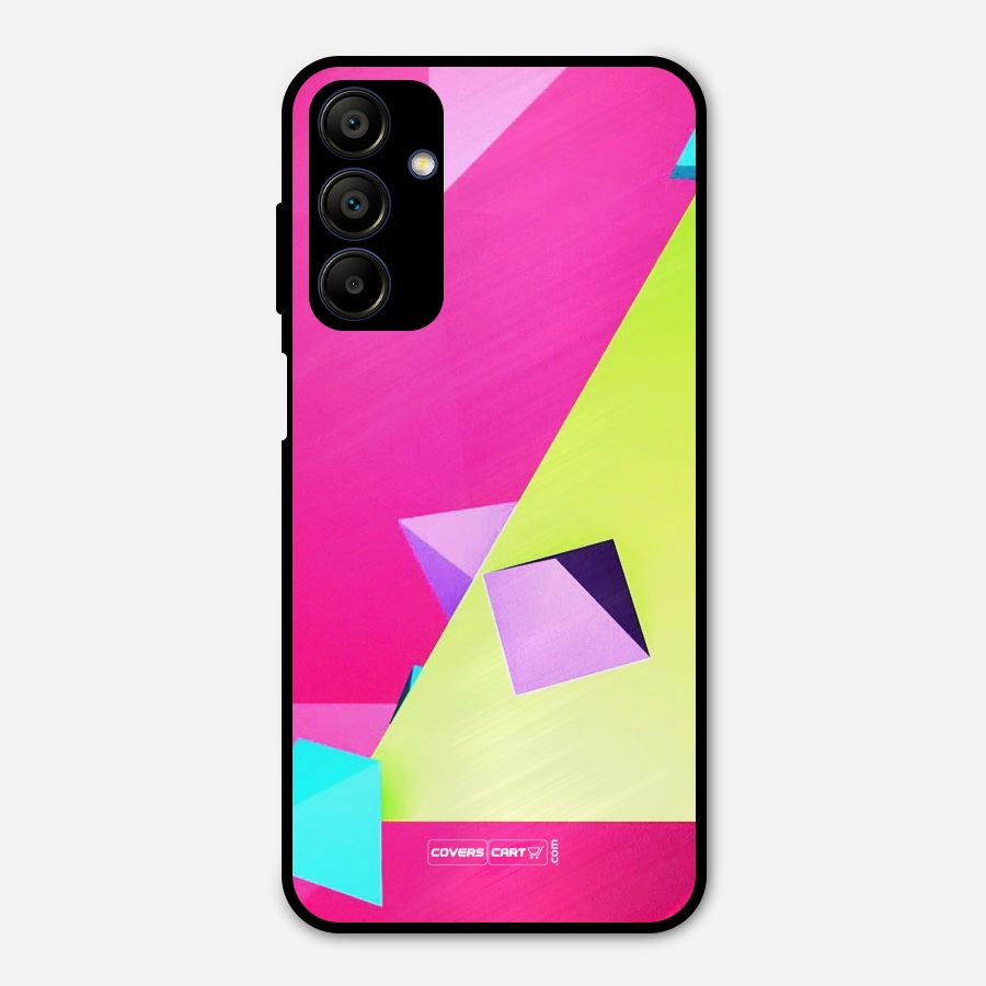 Motion Triangles Metal Back Case for Galaxy A15 5G