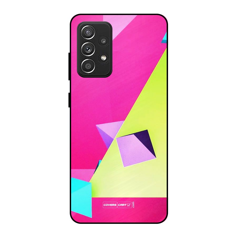 Motion Triangles Metal Back Case for Galaxy A52s 5G