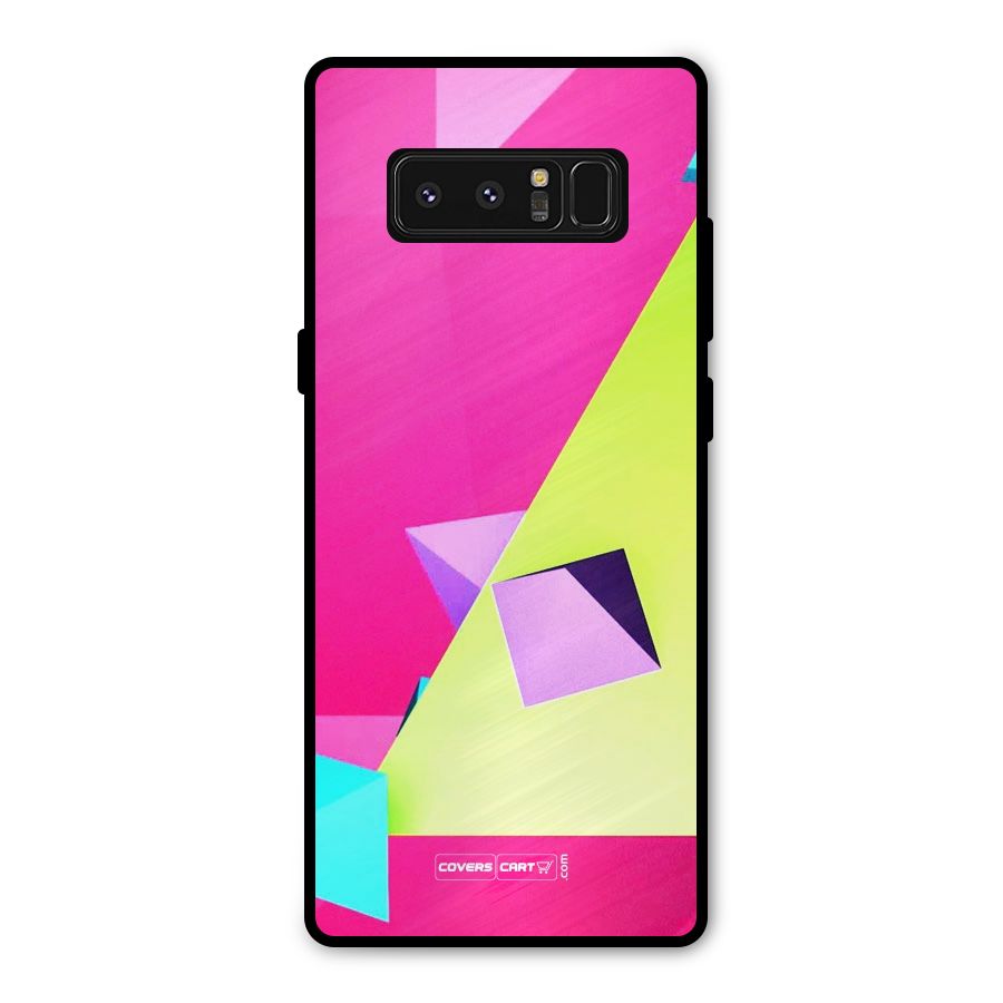 Motion Triangles Metal Back Case for Galaxy Note 8