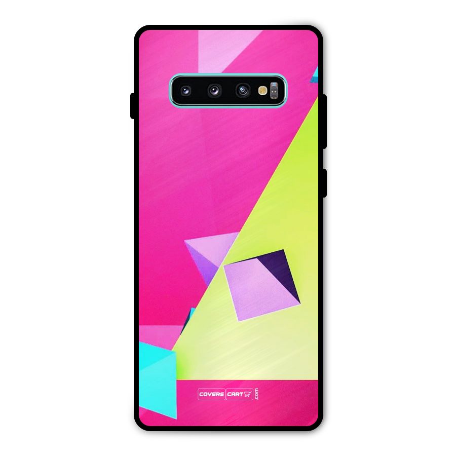 Motion Triangles Metal Back Case for Galaxy S10 Plus