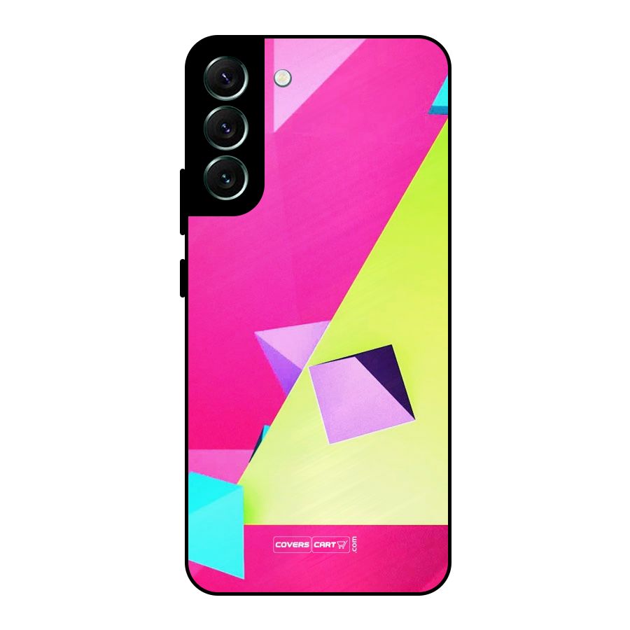 Motion Triangles Metal Back Case for Galaxy S22 Plus 5G