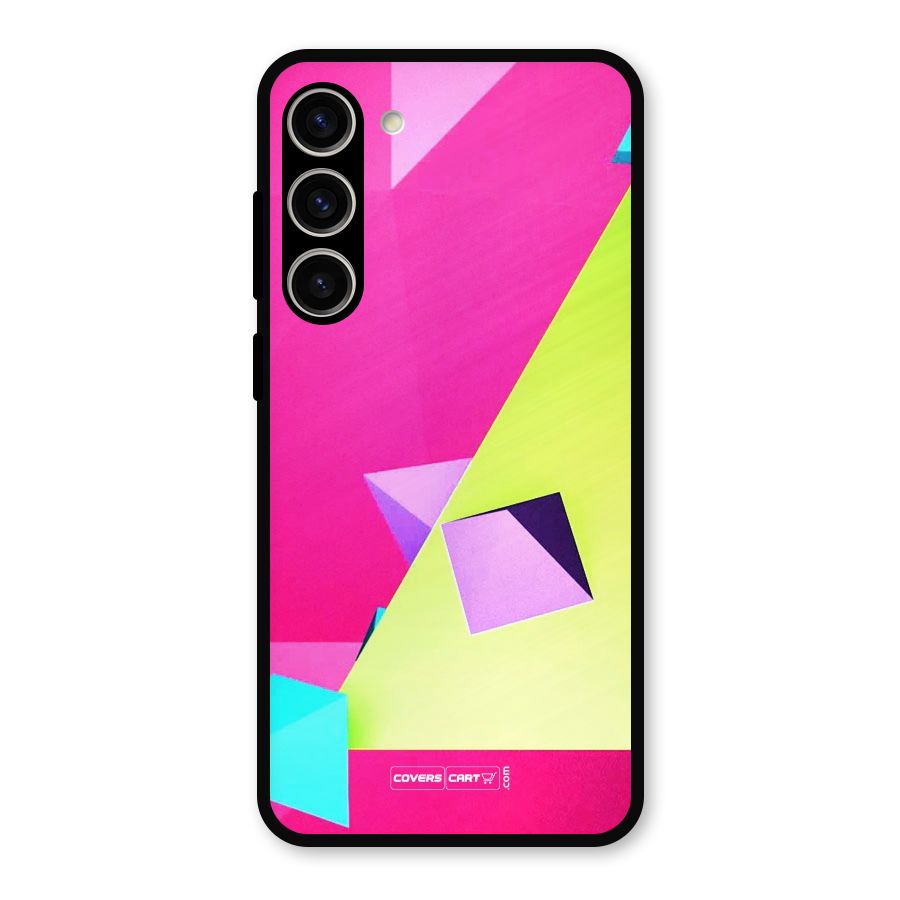 Motion Triangles Metal Back Case for Galaxy S23 Plus