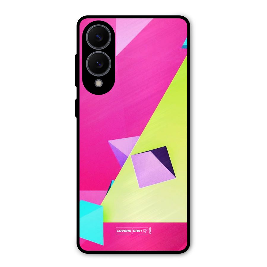Motion Triangles Metal Back Case for Galaxy S25 Edge
