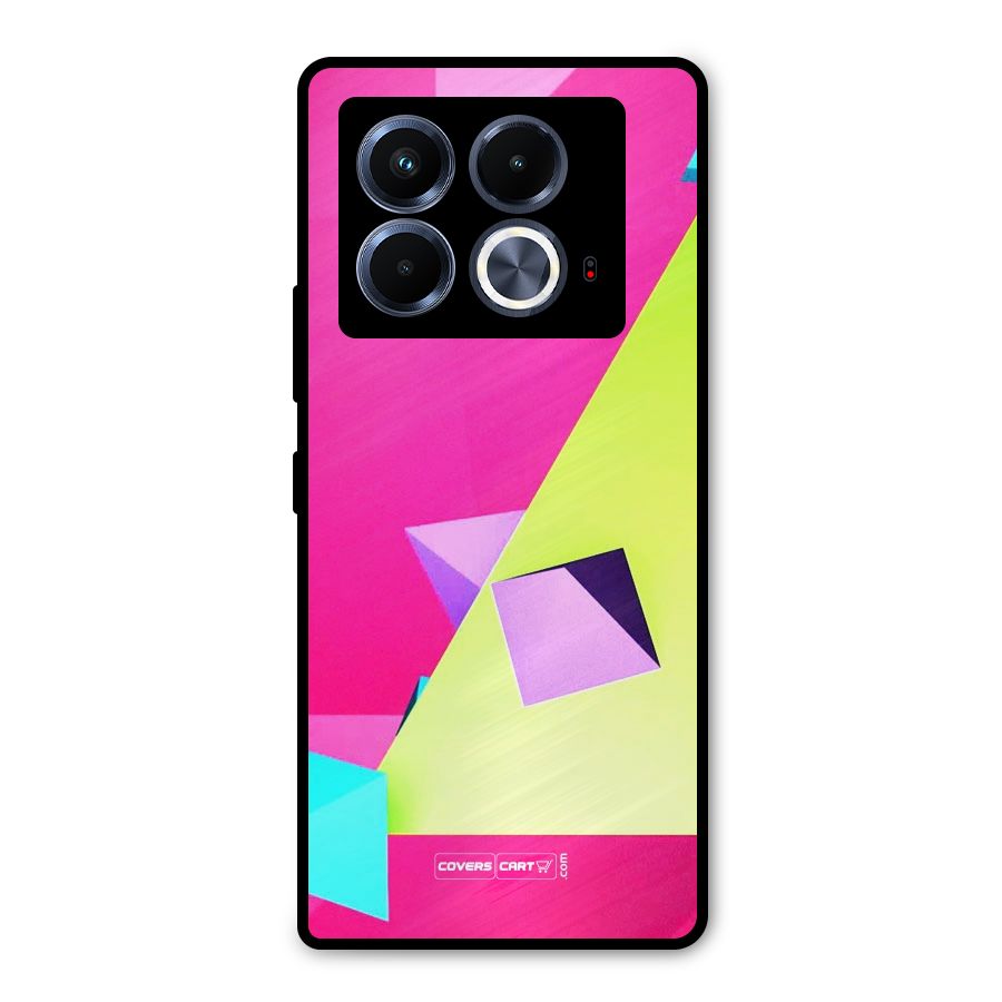 Motion Triangles Metal Back Case for Infinix Note 40 5G