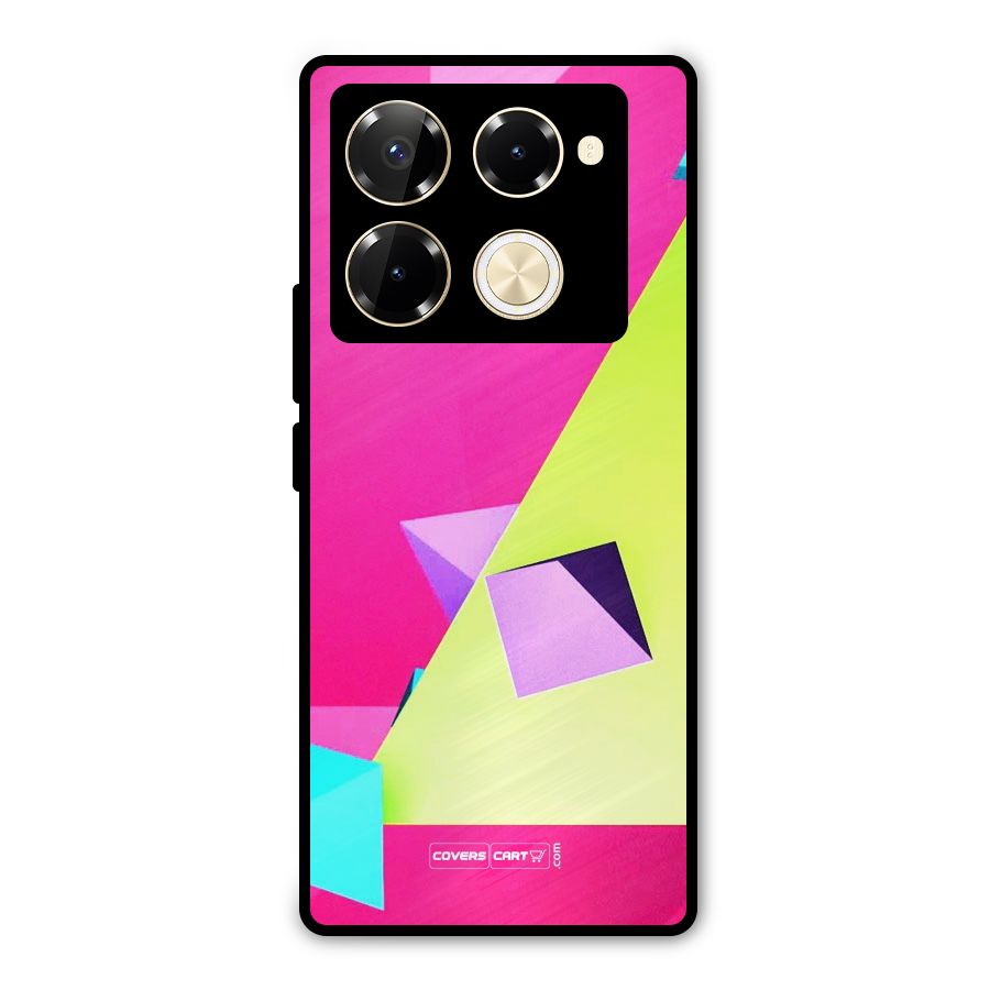 Motion Triangles Metal Back Case for Infinix Note 40 Pro