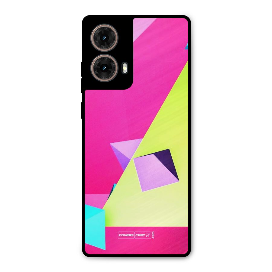 Motion Triangles Metal Back Case for Moto G85