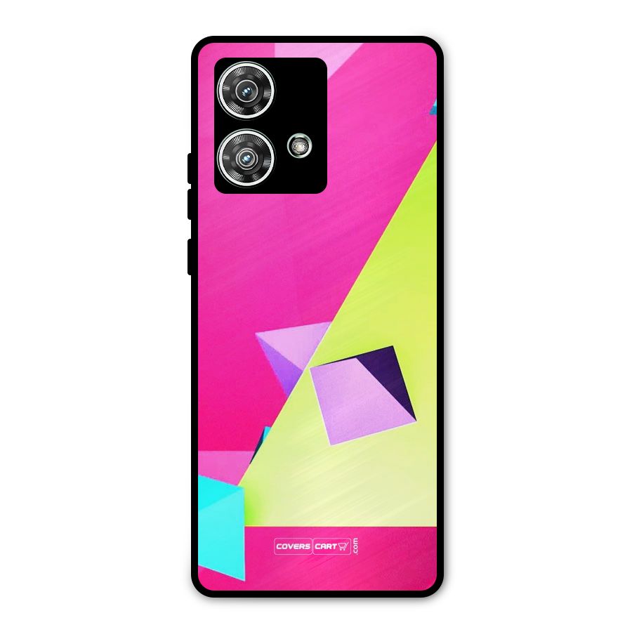 Motion Triangles Metal Back Case for Motorola Edge 40 Neo