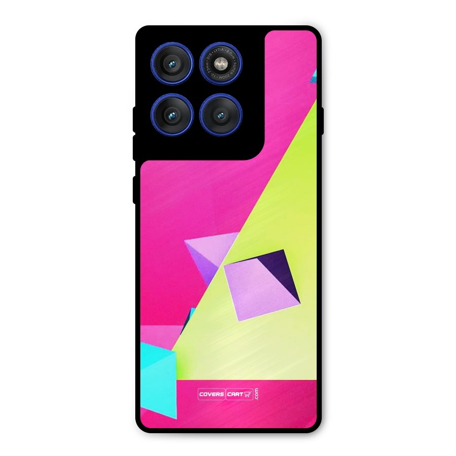 Motion Triangles Metal Back Case for Motorola Edge 60 Pro