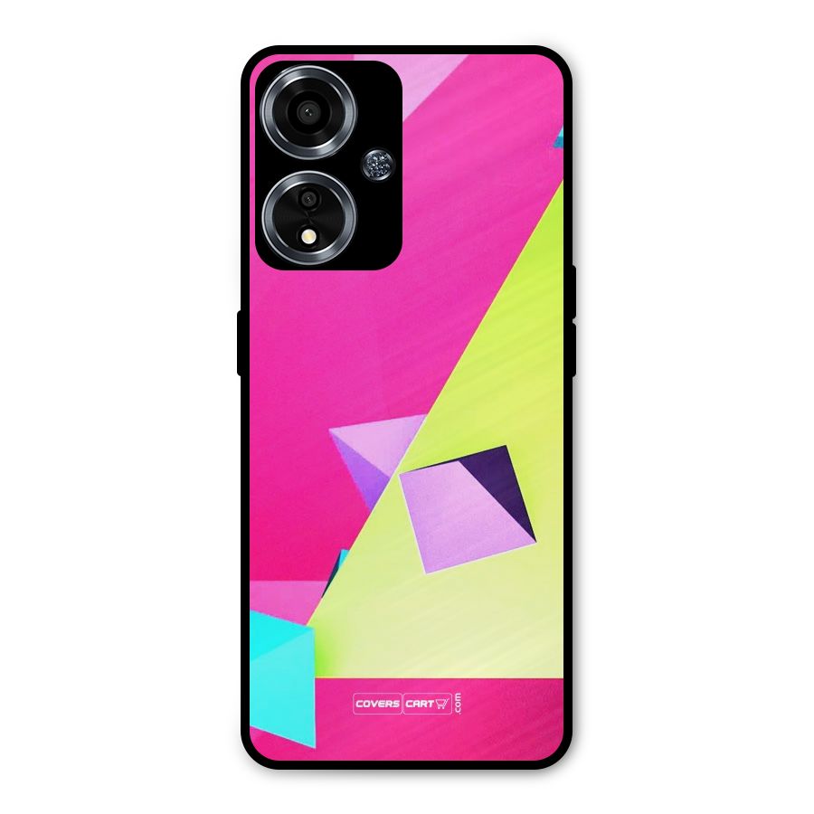 Motion Triangles Metal Back Case for Oppo A59