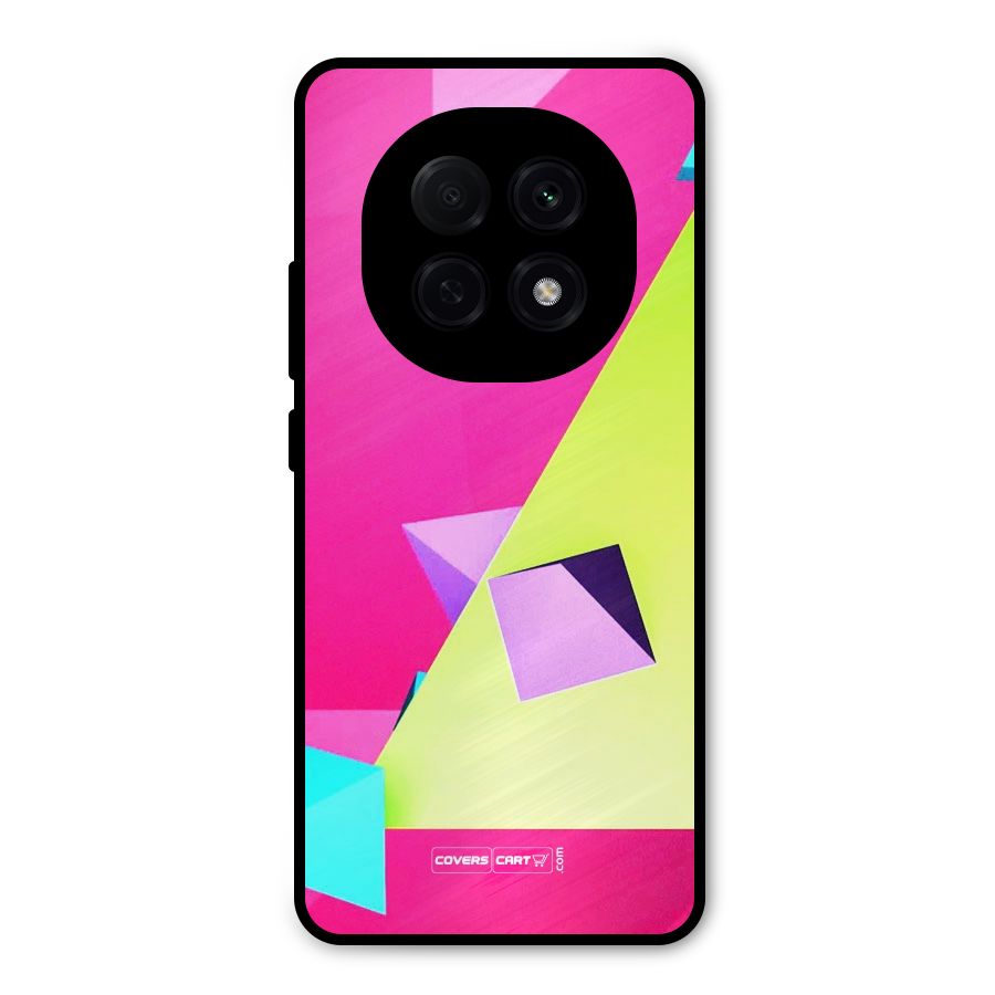 Motion Triangles Metal Back Case for Oppo F29 Pro