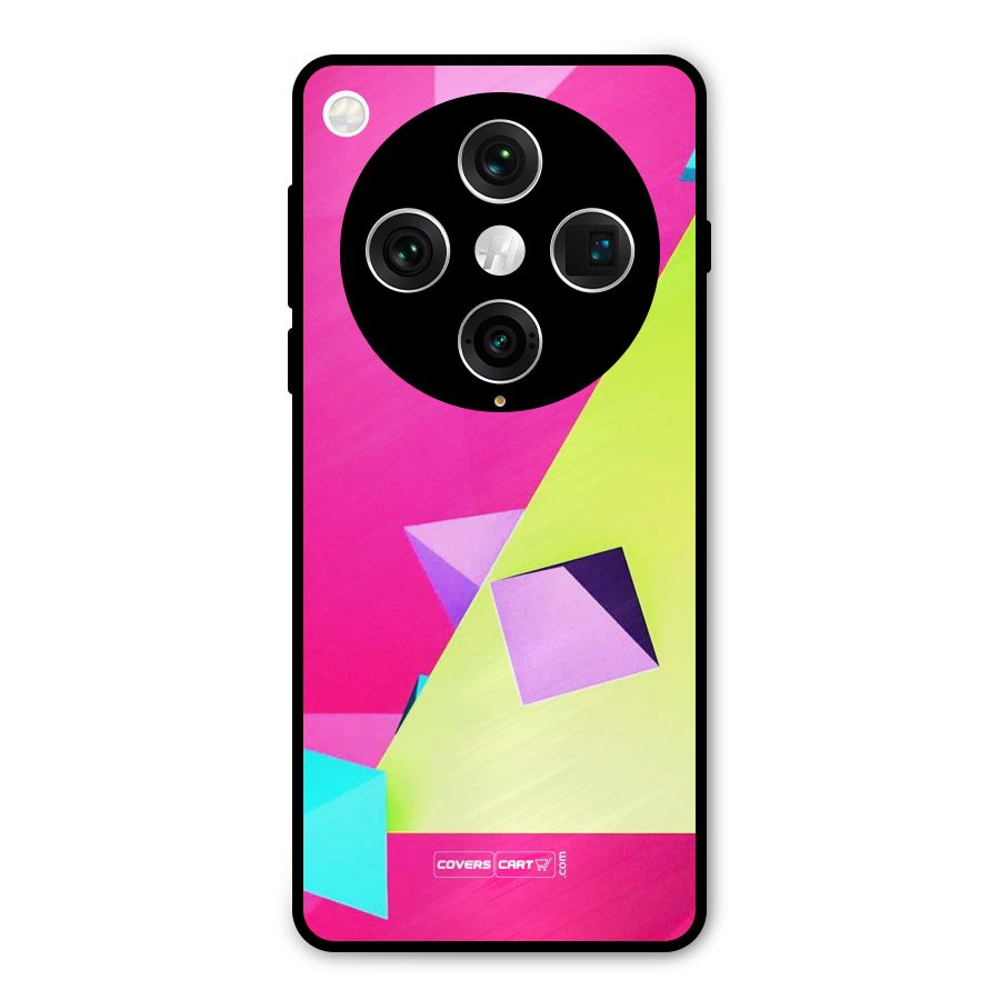 Motion Triangles Metal Back Case for Oppo Find X8 Pro