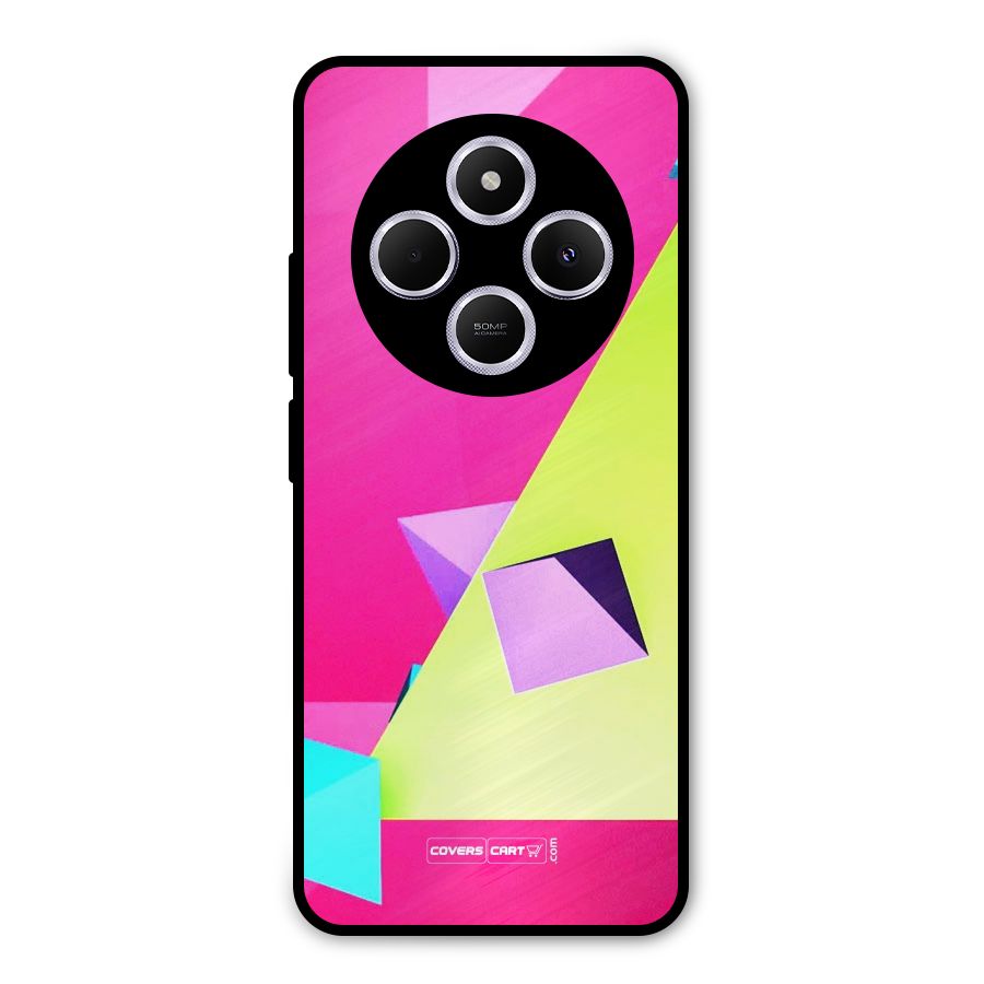 Motion Triangles Metal Back Case for Poco C75 5G