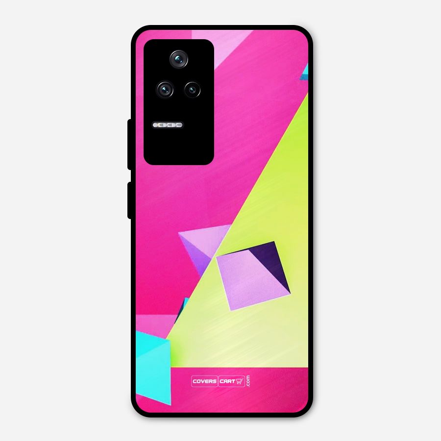Motion Triangles Metal Back Case for Poco F4 5G