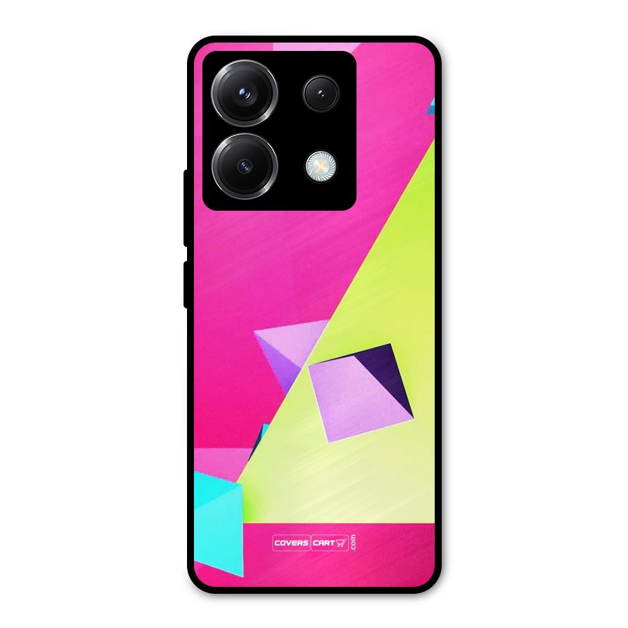 Motion Triangles Metal Back Case for Poco X6