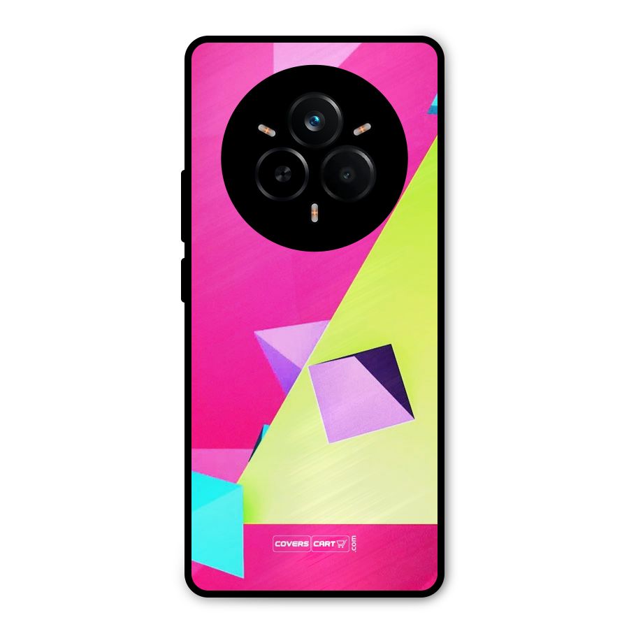 Motion Triangles Metal Back Case for Realme 14 Pro Plus