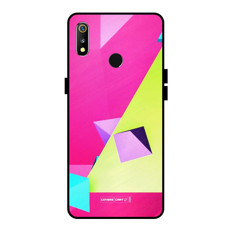 Motion Triangles Metal Back Case for Realme 3i