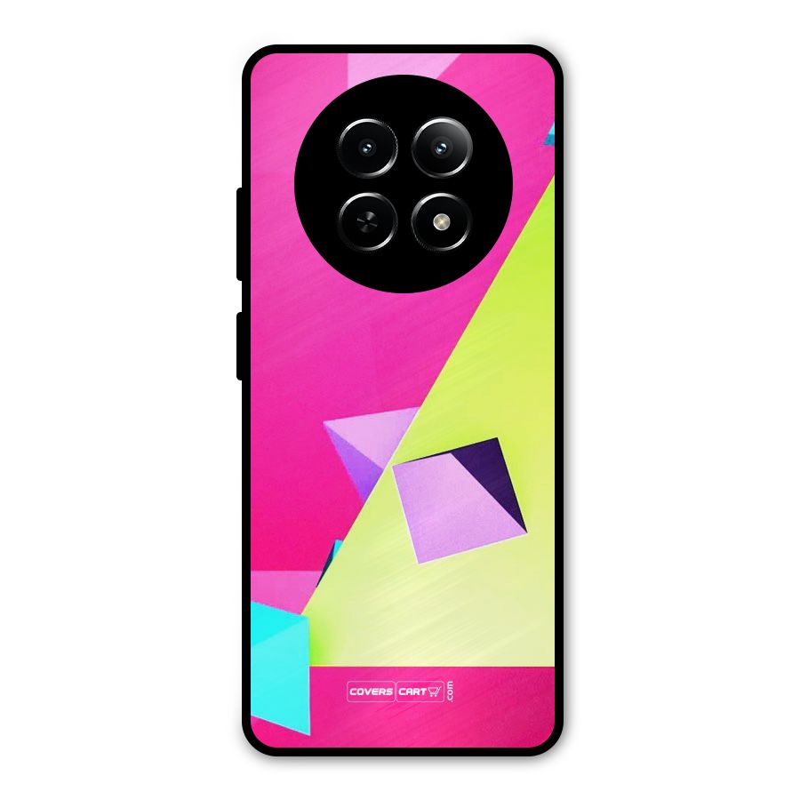 Motion Triangles Metal Back Case for Realme Narzo 70x 5G