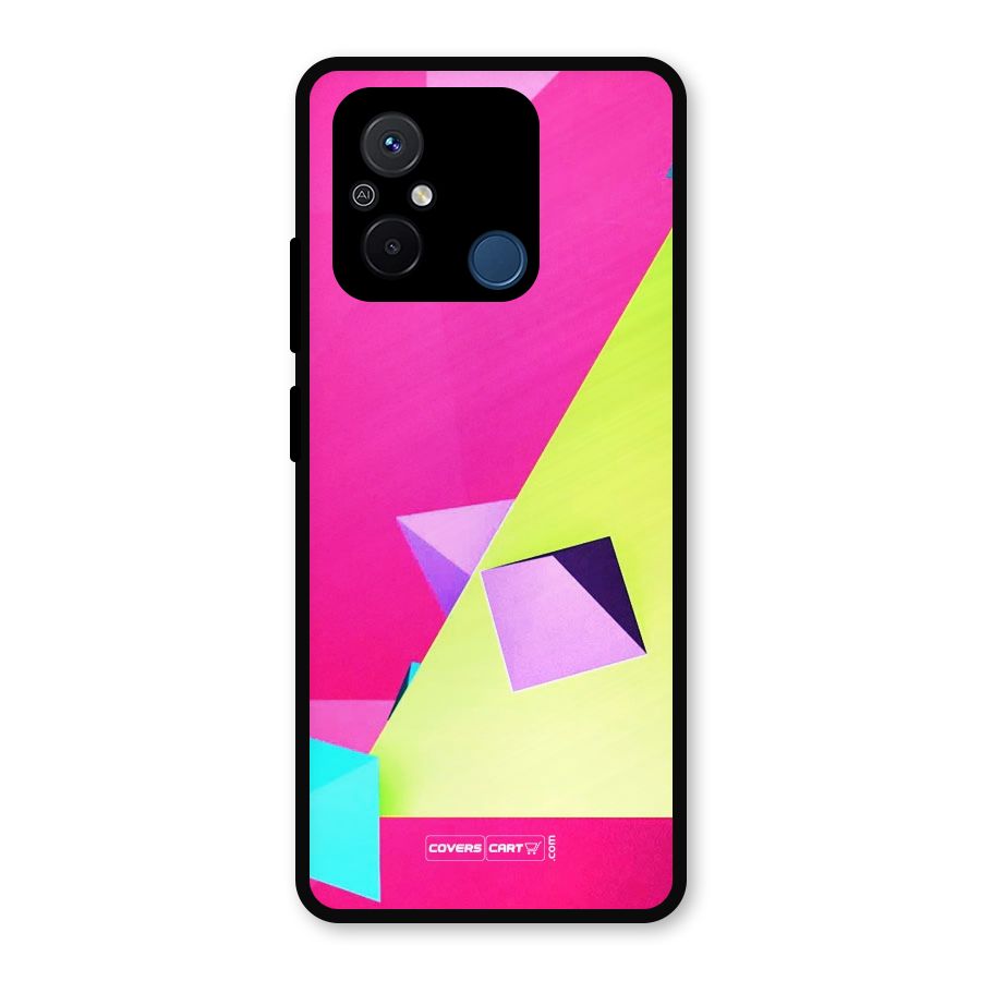 Motion Triangles Metal Back Case for Redmi 12C