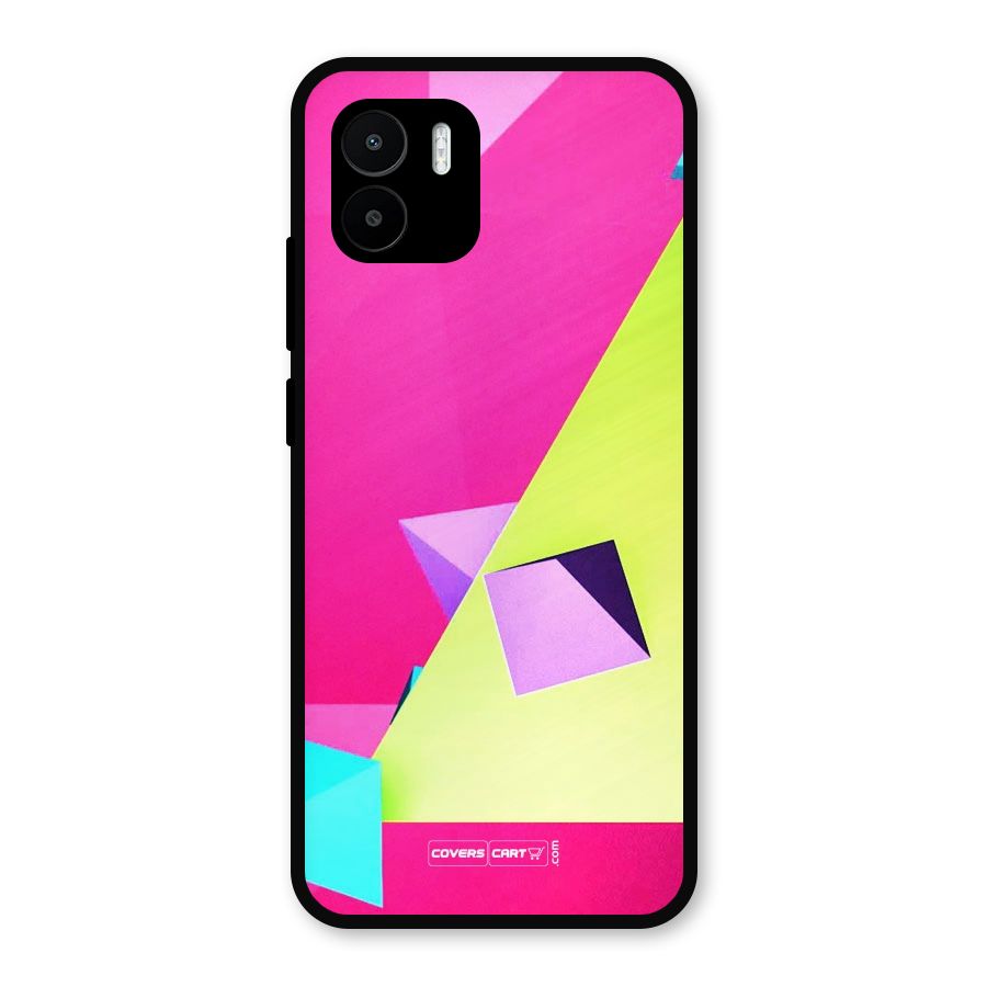 Motion Triangles Metal Back Case for Redmi A2