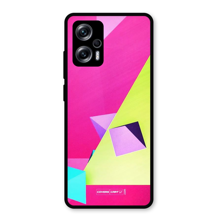 Motion Triangles Metal Back Case for Redmi K50i