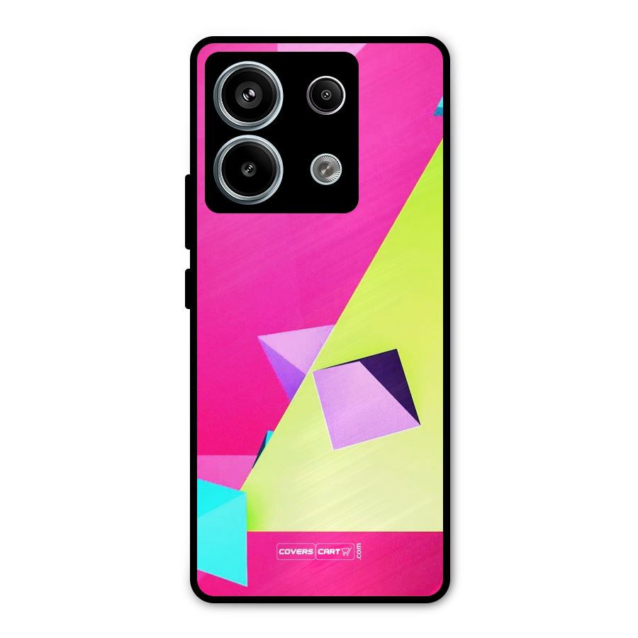 Motion Triangles Metal Back Case for Redmi Note 13 Pro 5G