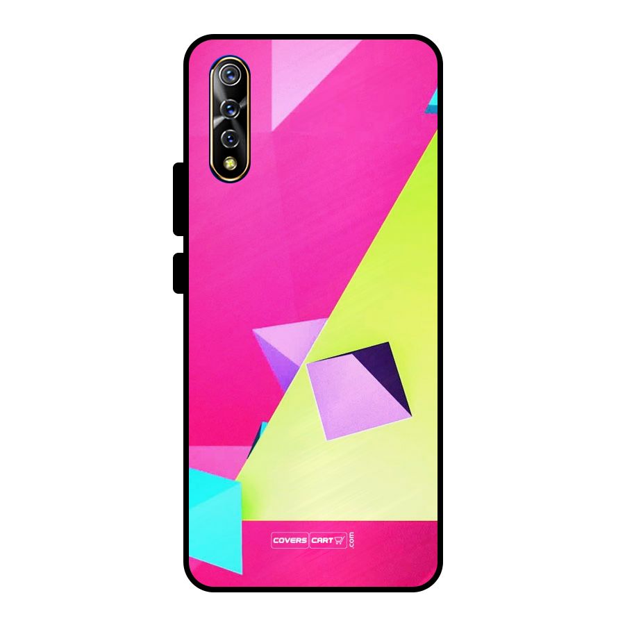 Motion Triangles Metal Back Case for Vivo S1