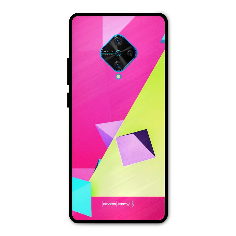 Motion Triangles Metal Back Case for Vivo S1 Pro