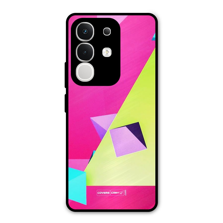Motion Triangles Metal Back Case for Vivo T4x