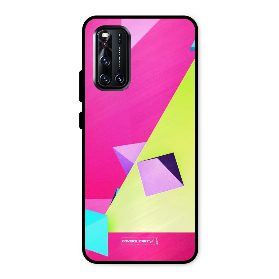 Motion Triangles Metal Back Case for Vivo V19