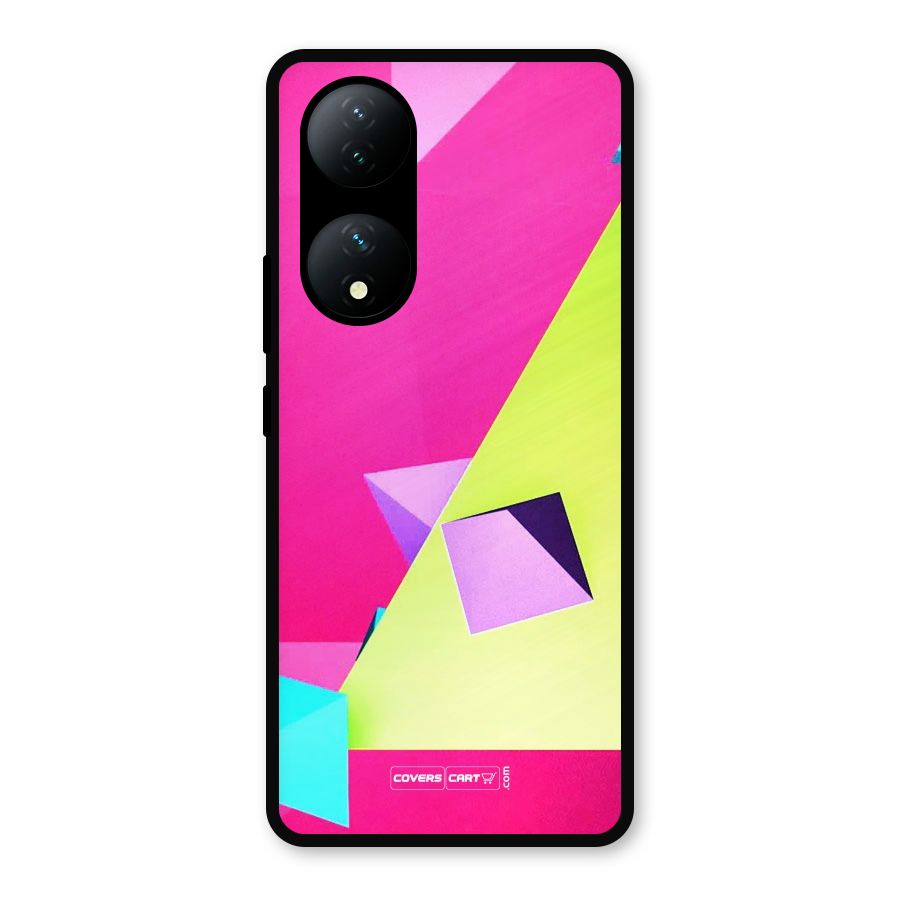 Motion Triangles Metal Back Case for Vivo Y100a