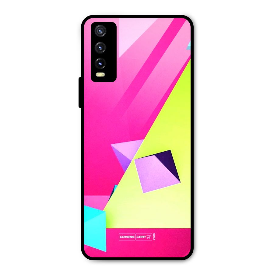 Motion Triangles Metal Back Case for Vivo Y20g