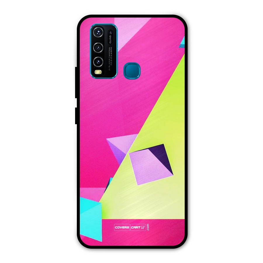 Motion Triangles Metal Back Case for Vivo Y30